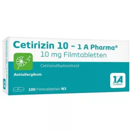 CETIRIZIN 10-1A Pharma comprimidos recubiertos con película, 100 uds