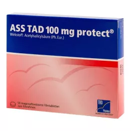 ASS TAD 100 mg protect comprimidos recubiertos con película entérica, 50 uds