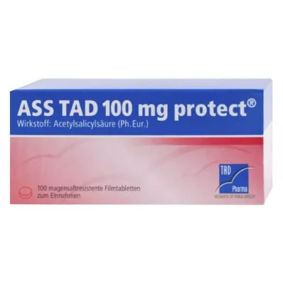 ASS TAD 100 mg protect comprimidos recubiertos con película entérica, 100 uds