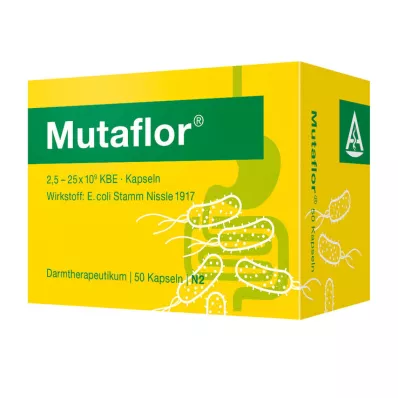Cápsulas gastrorresistentes de Mutaflor, 50 piezas