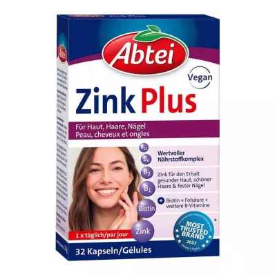 ABTEI Zinc Plus Cápsulas Nutrientes, 32 Cápsulas