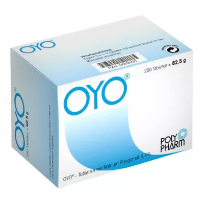 Tabletas Oyo, 250 piezas