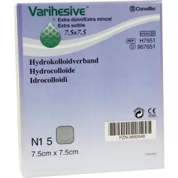 VARIHESIVE extrafino 7,5x7,5 cm HKV hidroactivo, 5 uds