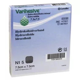 VARIHESIVE extrafino 7,5x7,5 cm HKV hidroactivo, 5 uds