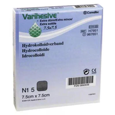 VARIHESIVE extrafino 7,5x7,5 cm HKV hidroactivo, 5 uds VARIHESIVE extrafino 7,5x7,5 cm HKV hidroactivo, 5 uds