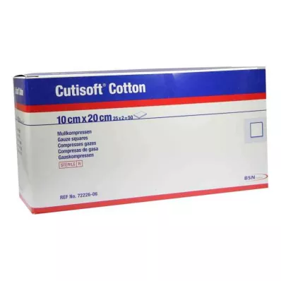 Cutisoft Algodón Compresión 10x20cm estéril 8 veces (25x2 uds)