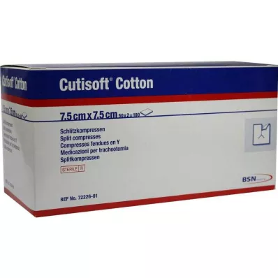 Cutisoft Algodón hendidura compr, 50x2uds