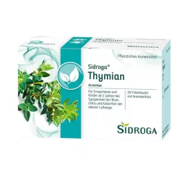 SIDROGA Bolsa de filtro de té de tomillo, 20X1,6 g