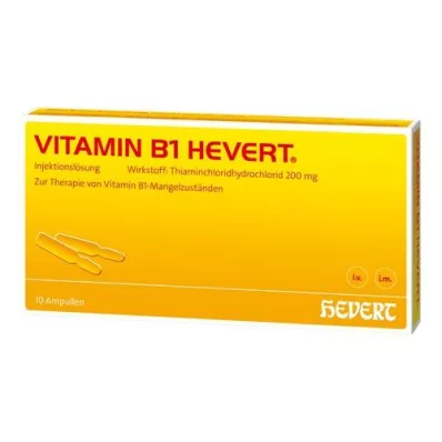 VITAMIN B1 HEVERT ampollas, 10 uds