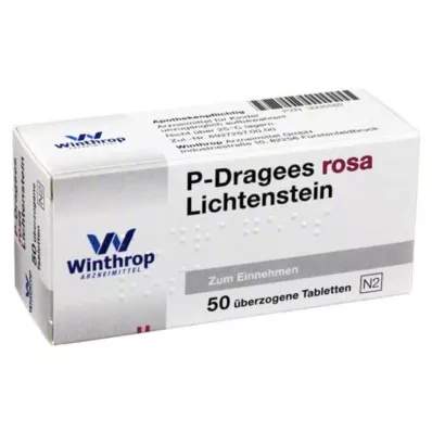 P DRAGEES rosa, 50 uds