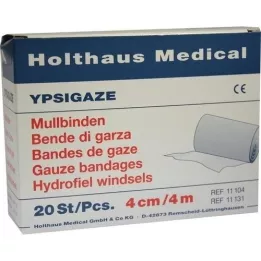 YPSIGAZE Venda de gasa 4 cmx4 m, 20 uds