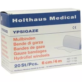 YPSIGAZE Venda de gasa 6 cmx4 m, 20 uds