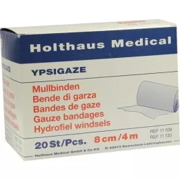 YPSIGAZE Venda de gasa 8 cmx4 m, 20 uds