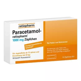 PARACETAMOL-ratiopharm 1.000 mg supositorios, 10 uds