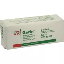 GAZIN Gasa comp.5x5 cm no estéril 8x Op, 100 uds