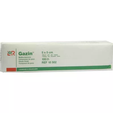 GAZIN Gasa comp.5x5 cm no estéril 16x Op, 100 uds GAZIN Gasa comp.5x5 cm no estéril 16x Op, 100 uds