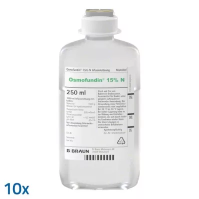 Osmofundina 15% N Ecoflac Pl. solución para perfusión, 10X250 ml