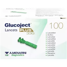 GLUCOJECT Lancetas PLUS 33 G, 100 uds
