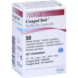 COAGUCHEK Lanceta Softclix, 50 uds