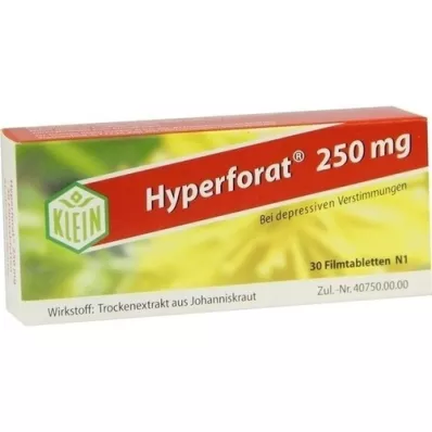 HYPERFORAT 250 mg comprimidos recubiertos con película, 30 uds