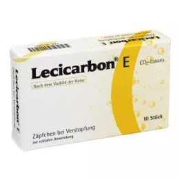 LECICARBON E CO2 Laxans supositorios adultos, 10 uds