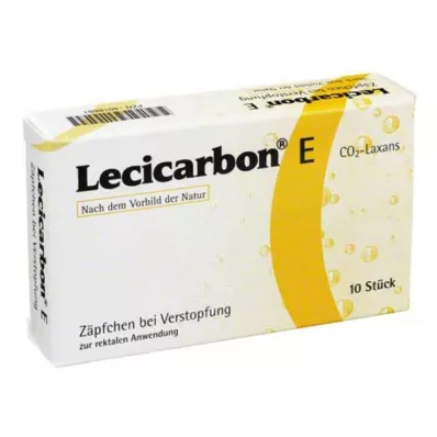 LECICARBON E CO2 Laxans supositorios adultos, 10 uds LECICARBON E CO2 Laxans supositorios adultos, 10 uds