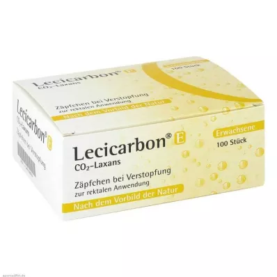 LECICARBON E CO2 Laxans supositorios adultos, 100 uds