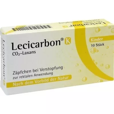 LECICARBON K CO2 Laxans supositorios para niños, 10 uds