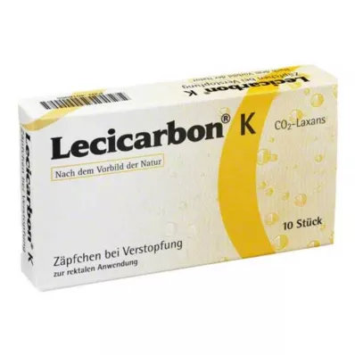 LECICARBON K CO2 Laxans supositorios para niños, 10 uds