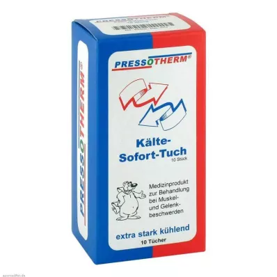 PRESSOTHERM Toallita instantánea fría, 10 unidades PRESSOTHERM Toallita instantánea fría, 10 unidades