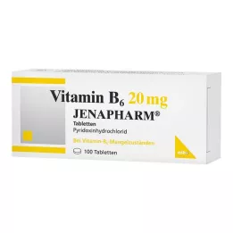 VITAMIN B6 20 mg Comprimidos Jenapharm, 100 uds