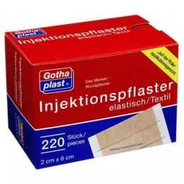 GOTHAPLAST Tapones de inyección 2x6 cm, 220 uds