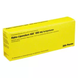 ALPHA LIPONSÄURE AAA 600 mg viales inyectables, 5X50 ml