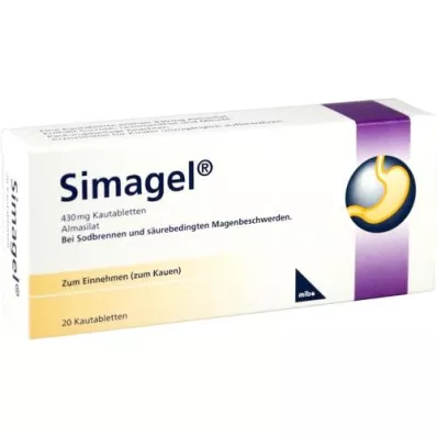 SIMAGEL Comprimidos masticables, 20 uds