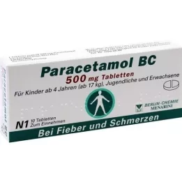 PARACETAMOL BC 500 mg comprimidos, 10 uds