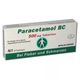 PARACETAMOL BC 500 mg comprimidos, 10 uds