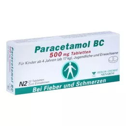 PARACETAMOL BC 500 mg comprimidos, 20 uds