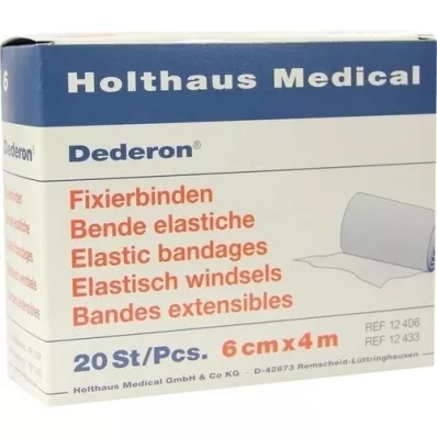 DEDERON Vendas de fijación 6 cmx4 m, 20 uds