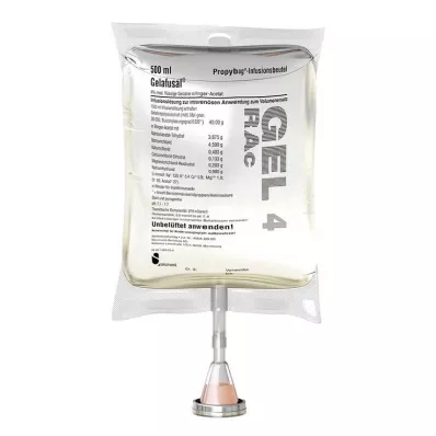 GELAFUSAL PP-Tubo de solución de infusión, 10X500 ml