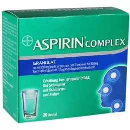 ASPIRIN COMPLEX sobre con gránulos para la preparación de una suspensión para administración, 20 uds