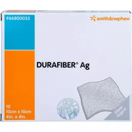 DURAFIBER Vendaje Ag 10x10 cm, 10 uds