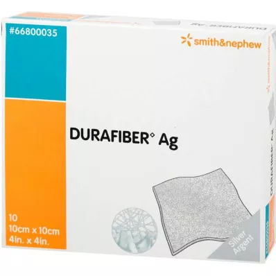 DURAFIBER Vendaje Ag 10x10 cm, 10 uds