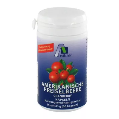 PREISELBEERE American 400 mg cápsulas, 60 uds