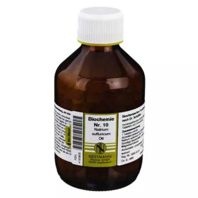 BIOCHEMIE 10 Natrium sulphuricum D 6 comprimidos, 1000 uds
