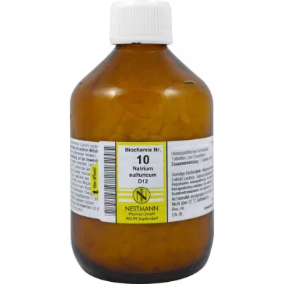 BIOCHEMIE 10 Natrium sulphuricum D 12 comprimidos, 1000 uds