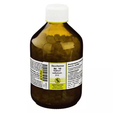 BIOCHEMIE 10 Natrium sulphuricum D 12 comprimidos, 1000 uds