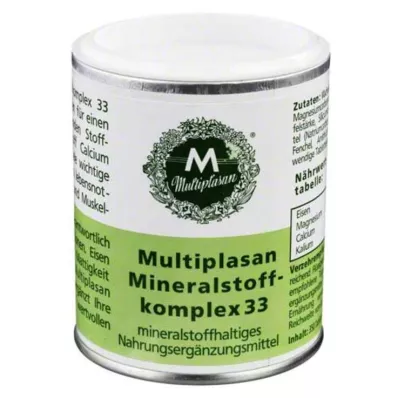 MULTIPLASAN Complejo mineral 33 comprimidos, 350 uds
