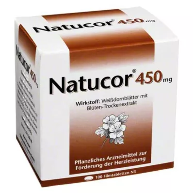 NATUCOR 450 mg comprimidos recubiertos con película, 100 uds NATUCOR 450 mg comprimidos recubiertos con película, 100 uds