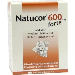 NATUCOR 600 mg comprimidos recubiertos con película, 50 unidades