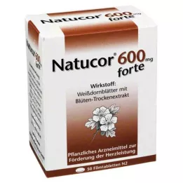 NATUCOR 600 mg comprimidos recubiertos con película, 50 unidades